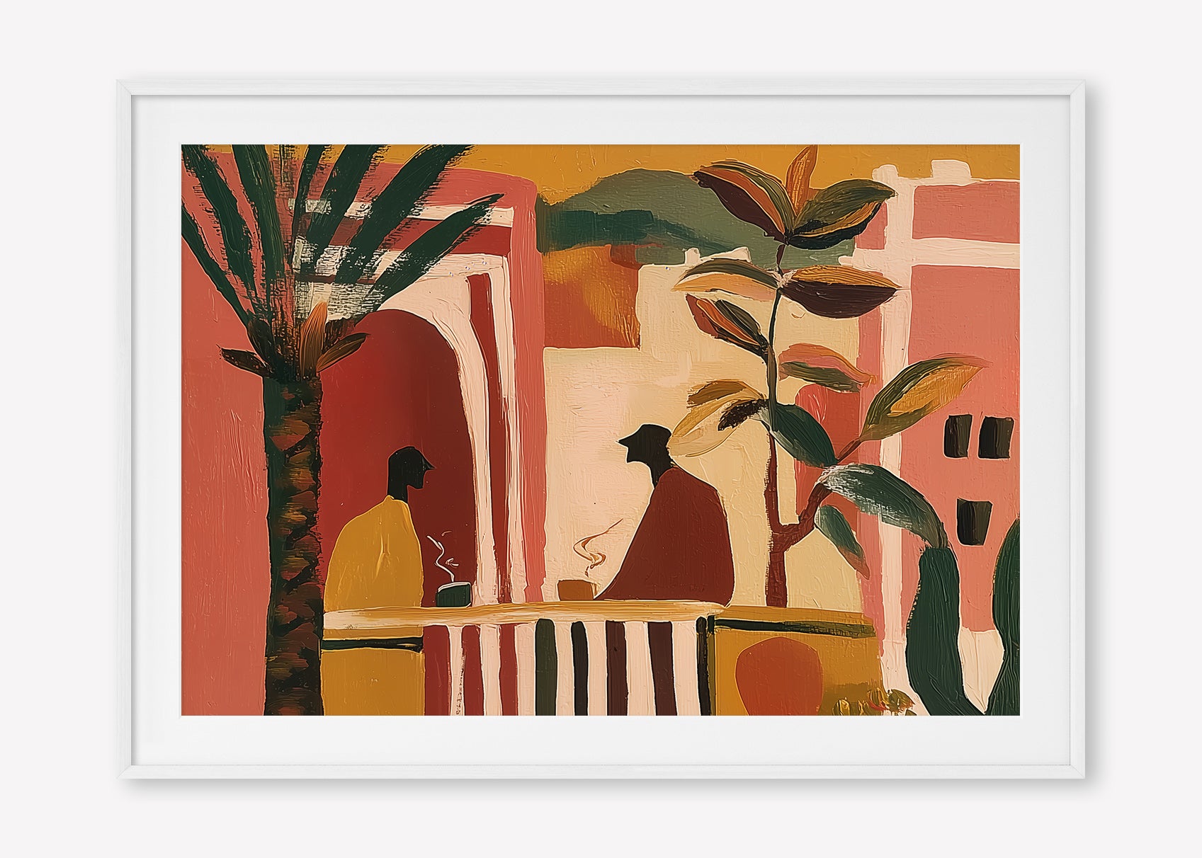 Morning Tea (Landscape) art print -  by SubTropic Art