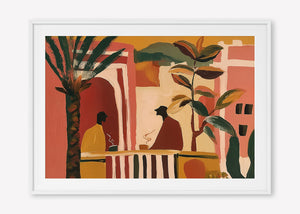 Morning Tea (Landscape) art print -  by SubTropic Art