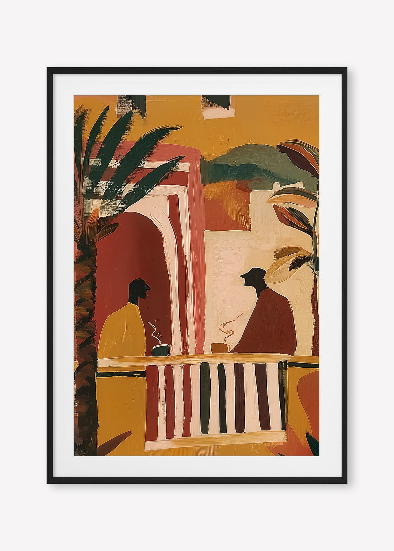 Morning Tea (Portrait) art print -  by SubTropic Art