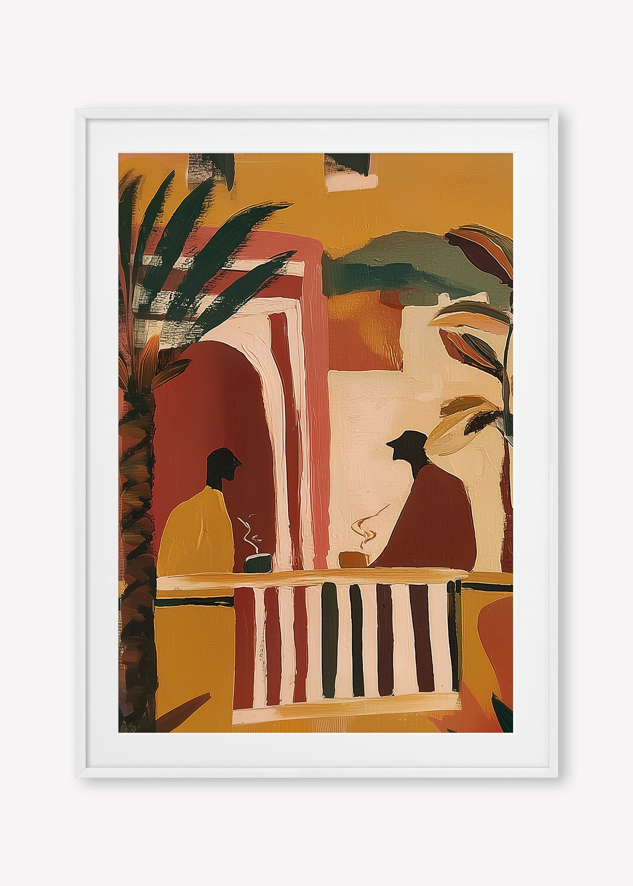 Morning Tea (Portrait) art print -  by SubTropic Art