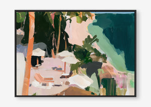 Paradise Found (Landscape) - Canvas Box Framed Black - SubTropic Art