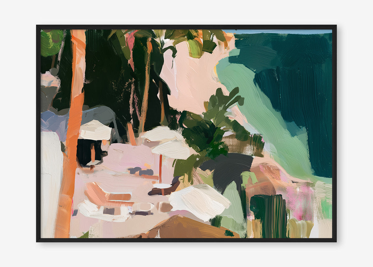 Paradise Found (Landscape) - Print Framed Black - SubTropic Art