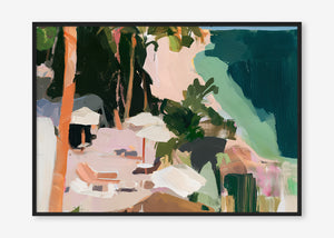 Paradise Found (Landscape) - Print Framed Black - SubTropic Art