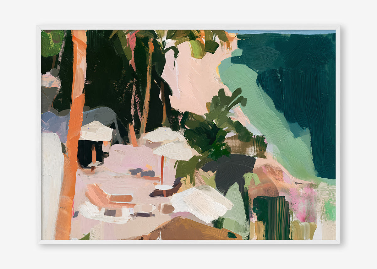 Paradise Found (Landscape) - Print Framed White - SubTropic Art