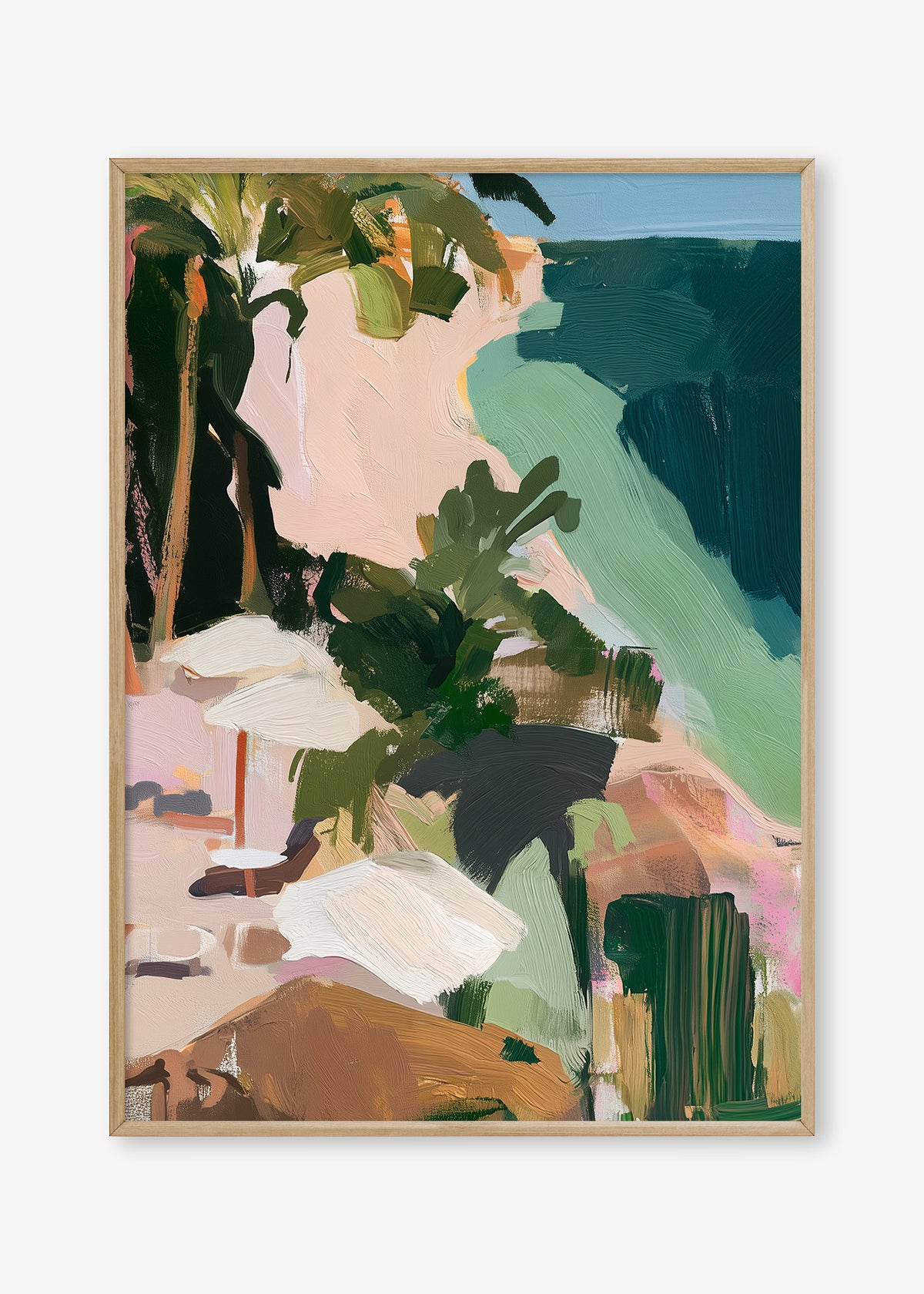 Paradise Found (Portrait) - Print Framed Oak - SubTropic Art