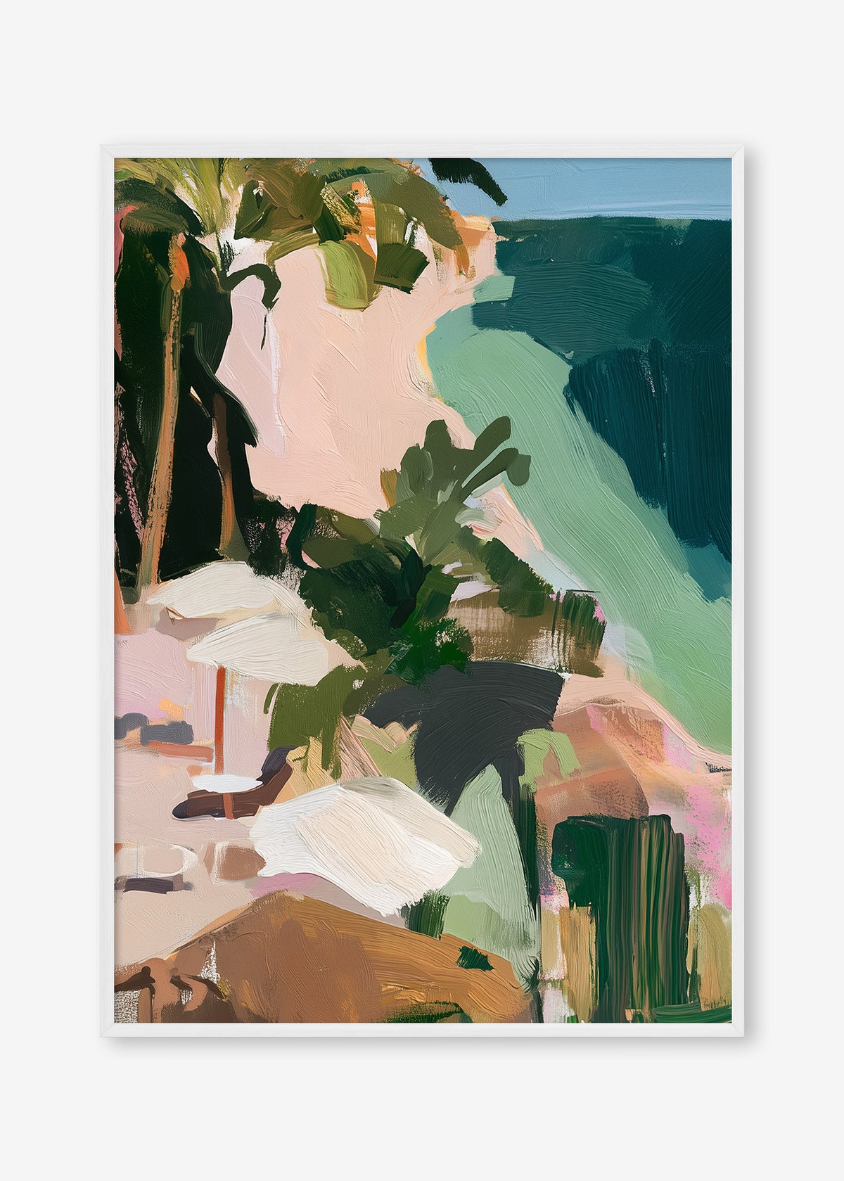 Paradise Found (Portrait) - Print Framed White - SubTropic Art