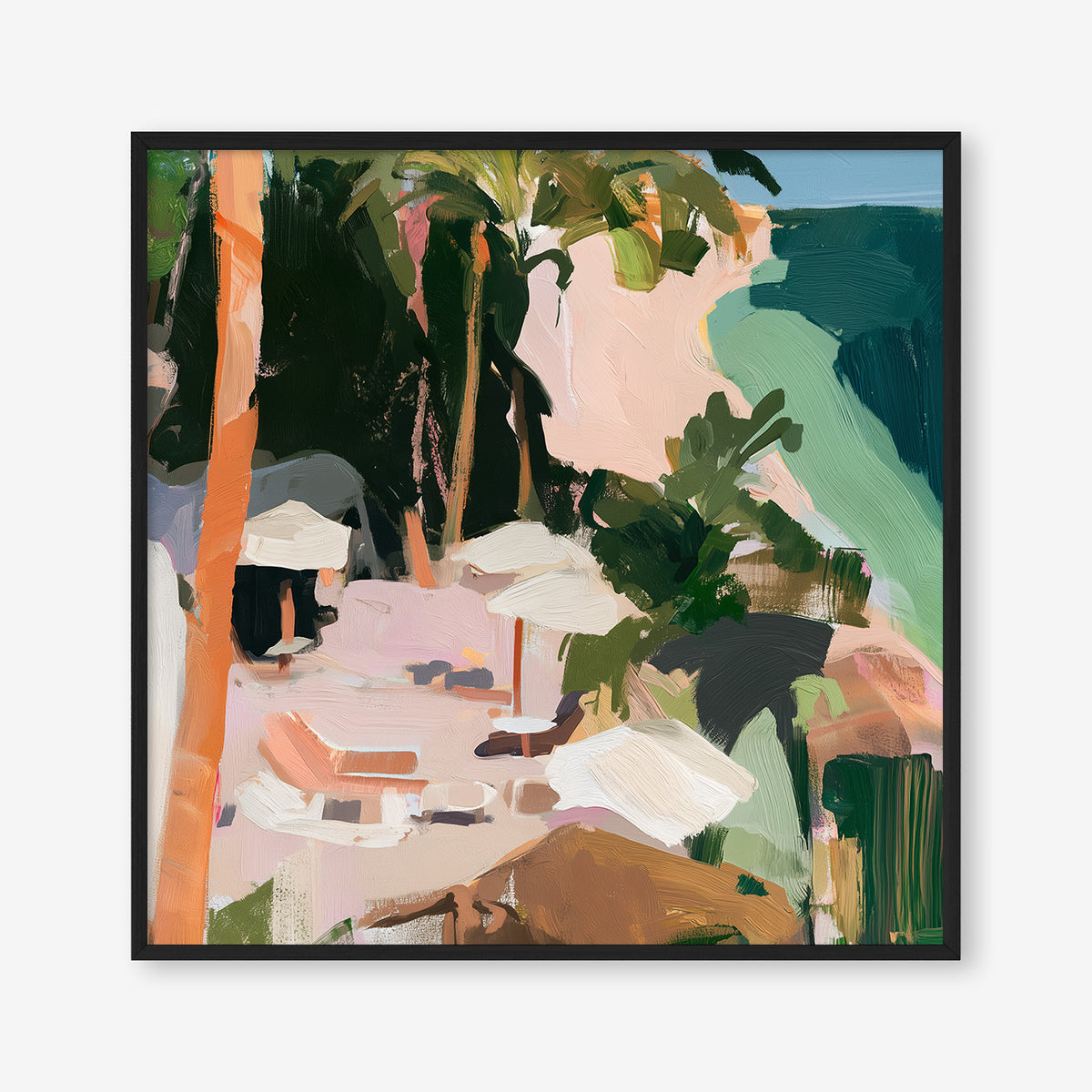 Paradise Found (Square) - Print Framed Black - SubTropic Art