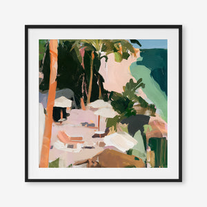 Paradise Found (Square) - Print Framed with Border Black - SubTropic Art