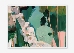 Rockpool Reverie (Landscape) - Print Framed White - SubTropic Art