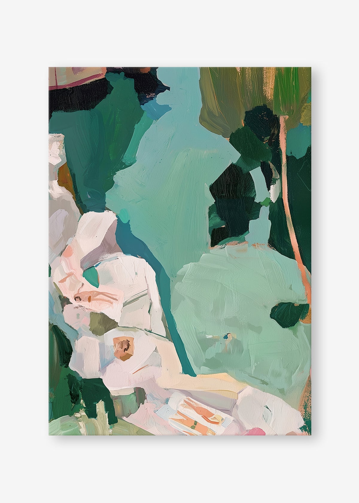 Rockpool Reverie (Portrait) - Canvas Stretched No frame - SubTropic Art
