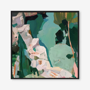 Rockpool Reverie (Square) - Print Framed Black - SubTropic Art
