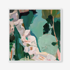 Rockpool Reverie (Square) - Print Framed White - SubTropic Art