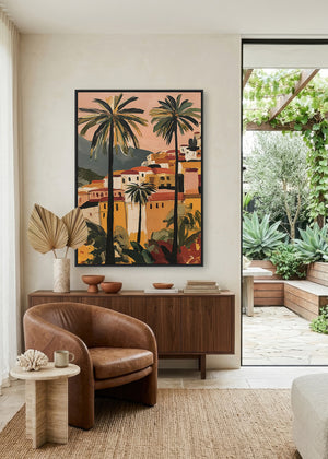 Stacked Horizons (Portrait) art print -  by SubTropic Art