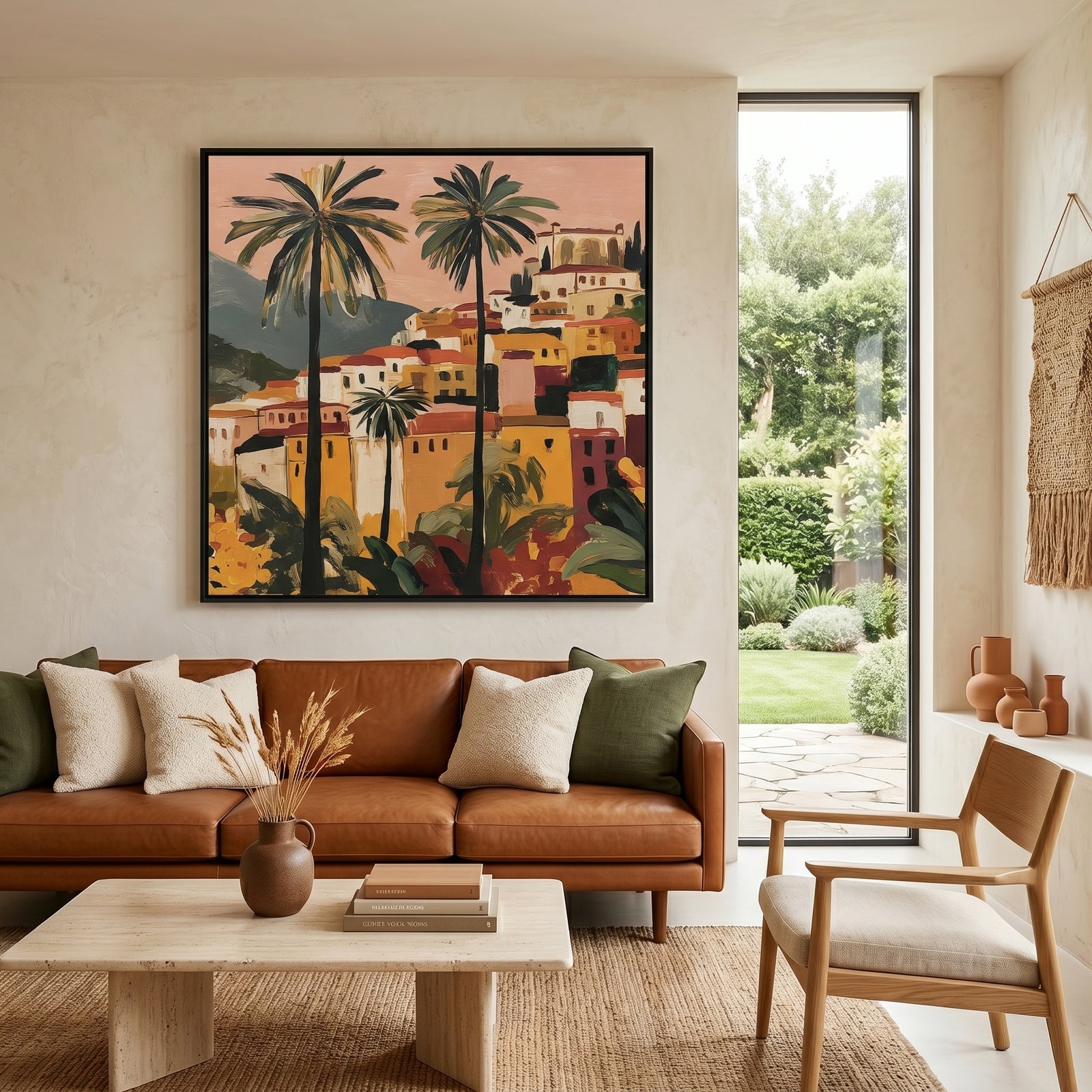 Stacked Horizons (Square) art print -  by SubTropic Art