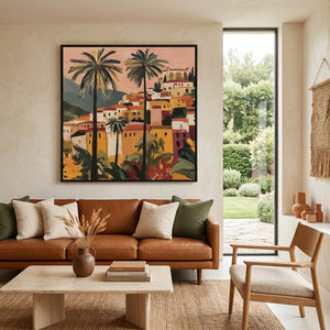 Stacked Horizons (Square) art print -  by SubTropic Art