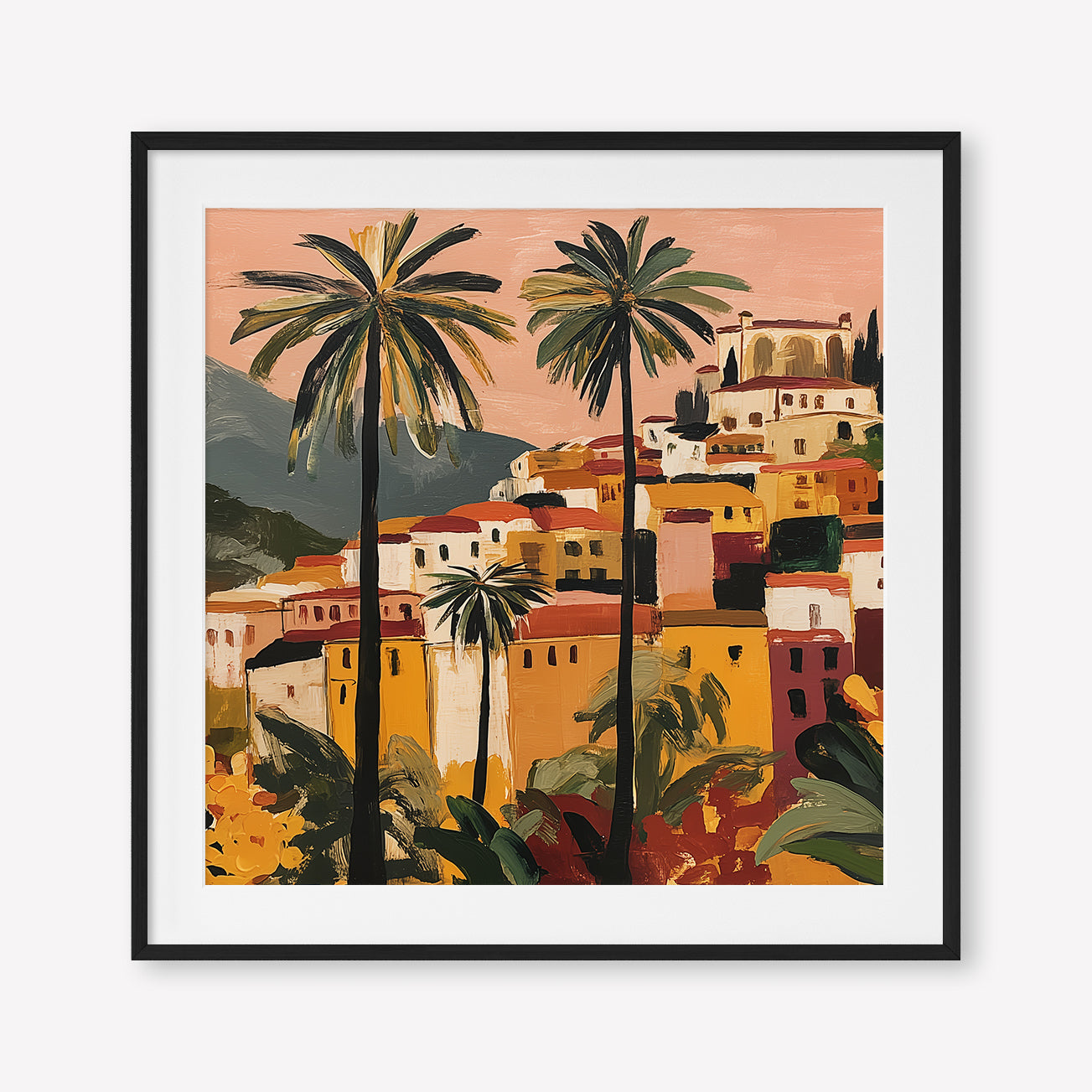 Stacked Horizons (Square) art print -  by SubTropic Art