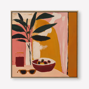 Stay a While (Square) art print -  by SubTropic Art
