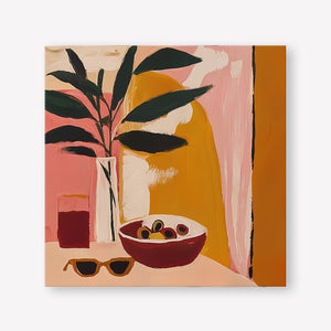 Stay a While (Square) art print -  by SubTropic Art