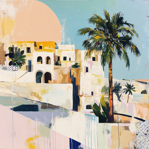 Sunset Shore (Square) - Print Unframed No frame - SubTropic Art