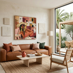 Terracotta Solitude (Square) art print -  by SubTropic Art