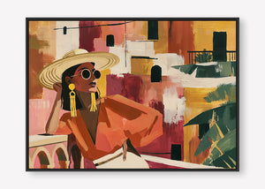 Terracotta Solitude (Landscape) art print -  by SubTropic Art