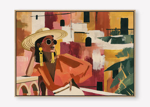 Terracotta Solitude (Landscape) art print -  by SubTropic Art
