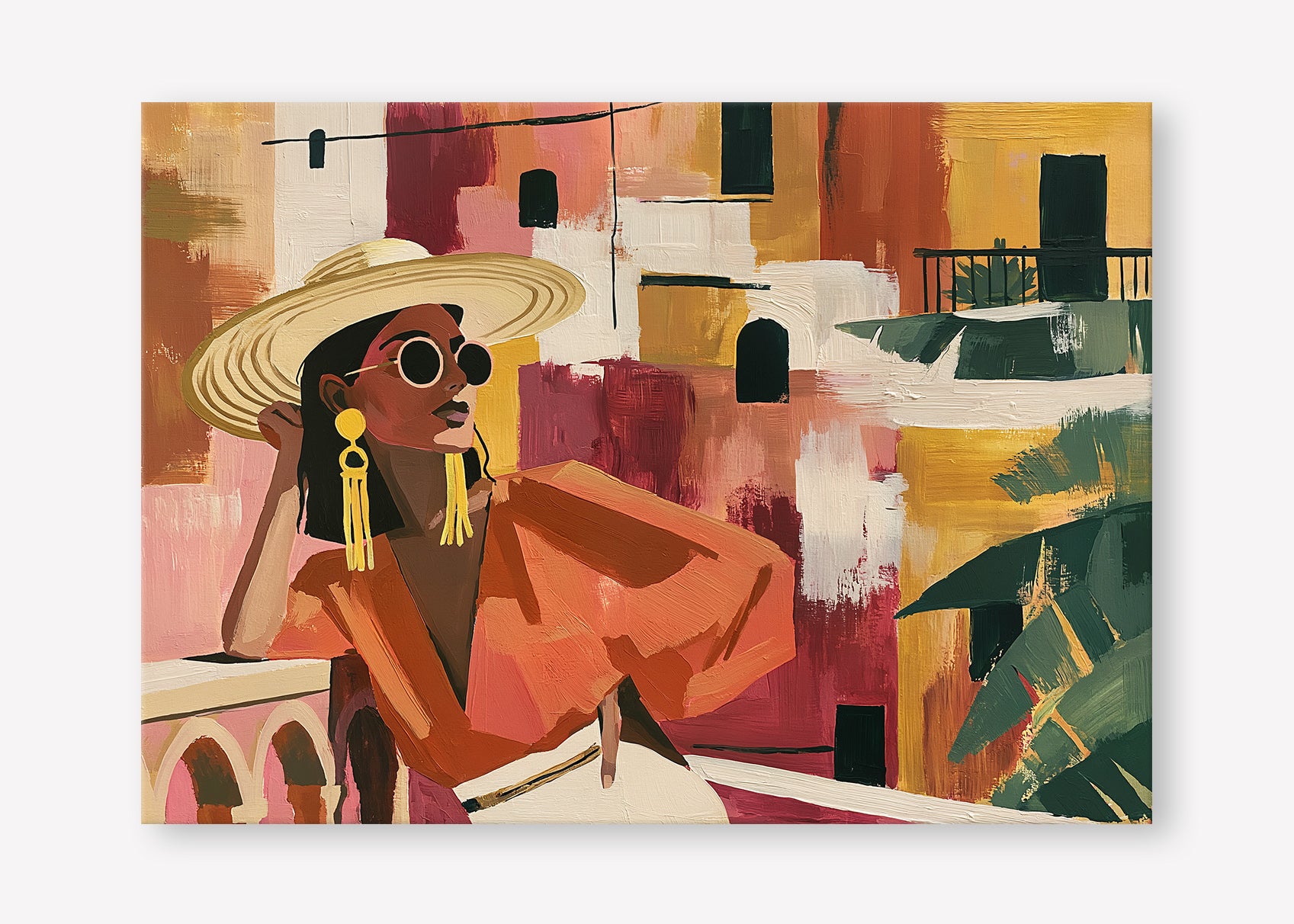 Terracotta Solitude (Landscape) art print -  by SubTropic Art