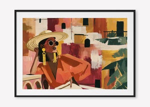 Terracotta Solitude (Landscape) art print -  by SubTropic Art