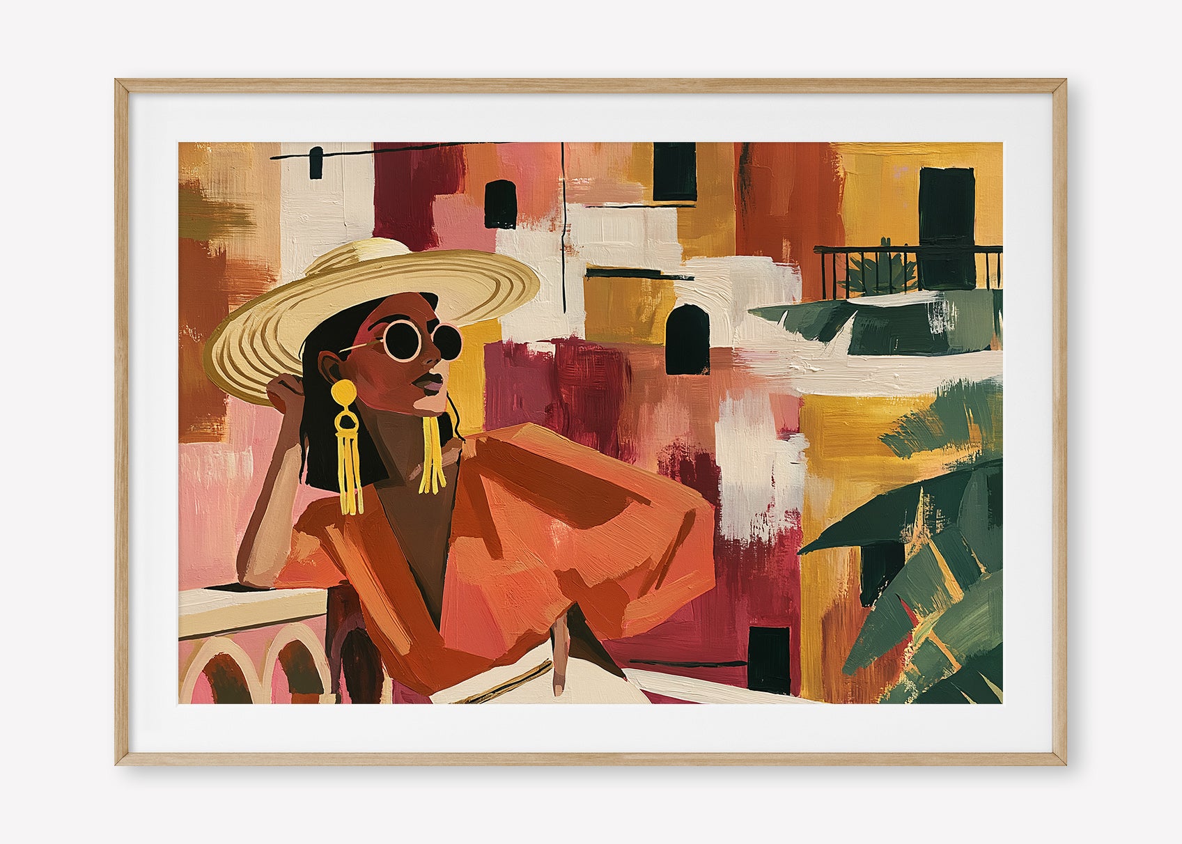 Terracotta Solitude (Landscape) art print -  by SubTropic Art