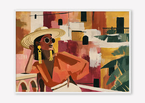 Terracotta Solitude (Landscape) art print -  by SubTropic Art