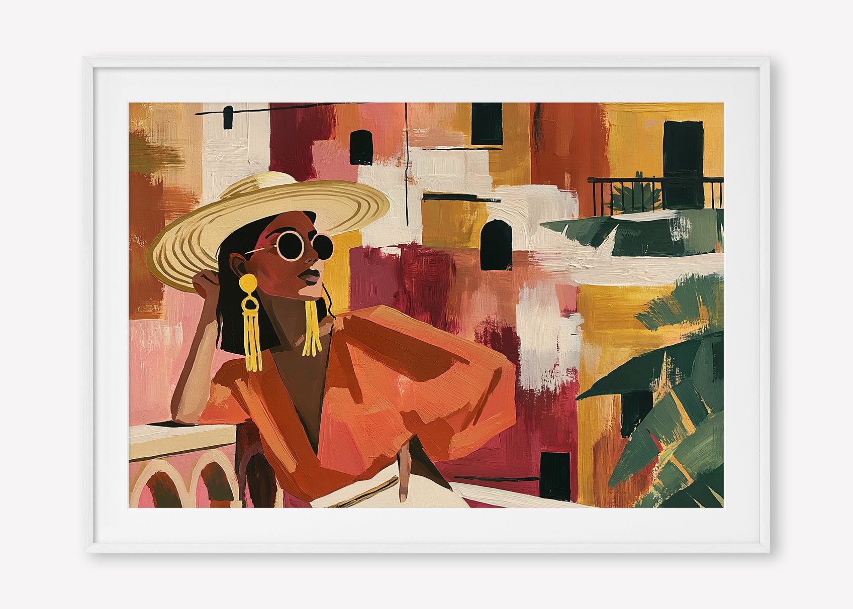 Terracotta Solitude (Landscape) art print -  by SubTropic Art