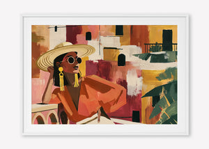 Terracotta Solitude (Landscape) art print -  by SubTropic Art