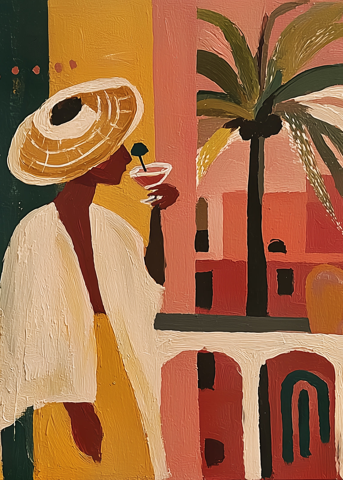 The Balcony (Portrait) art print -  by SubTropic Art