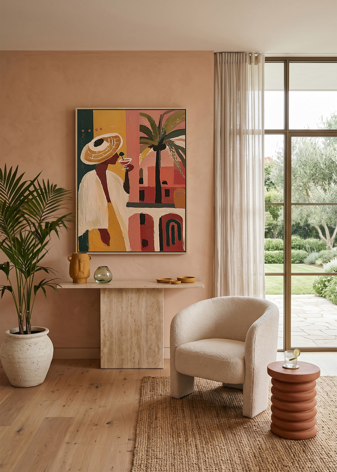 The Balcony (Portrait) art print -  by SubTropic Art