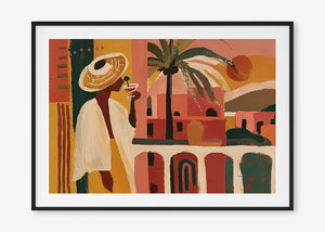 The Balcony (Landscape) art print -  by SubTropic Art