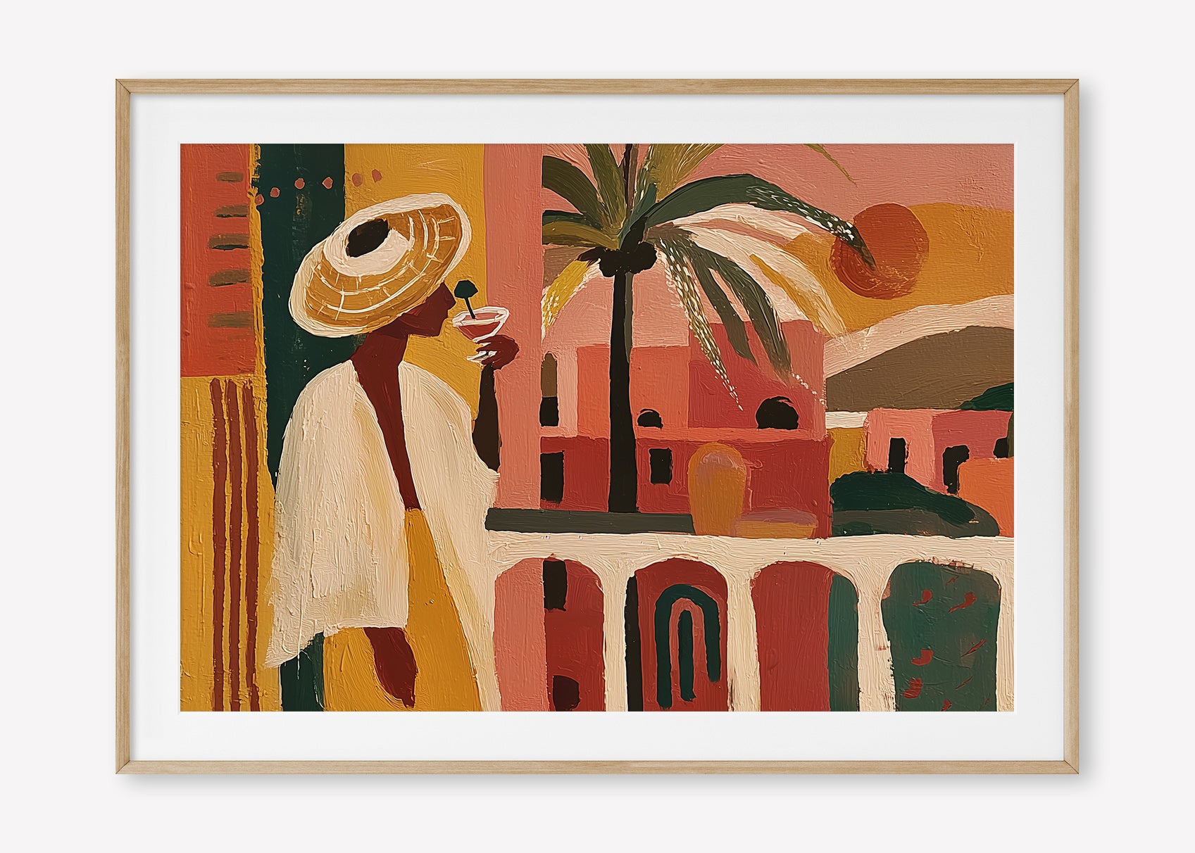 The Balcony (Landscape) art print -  by SubTropic Art