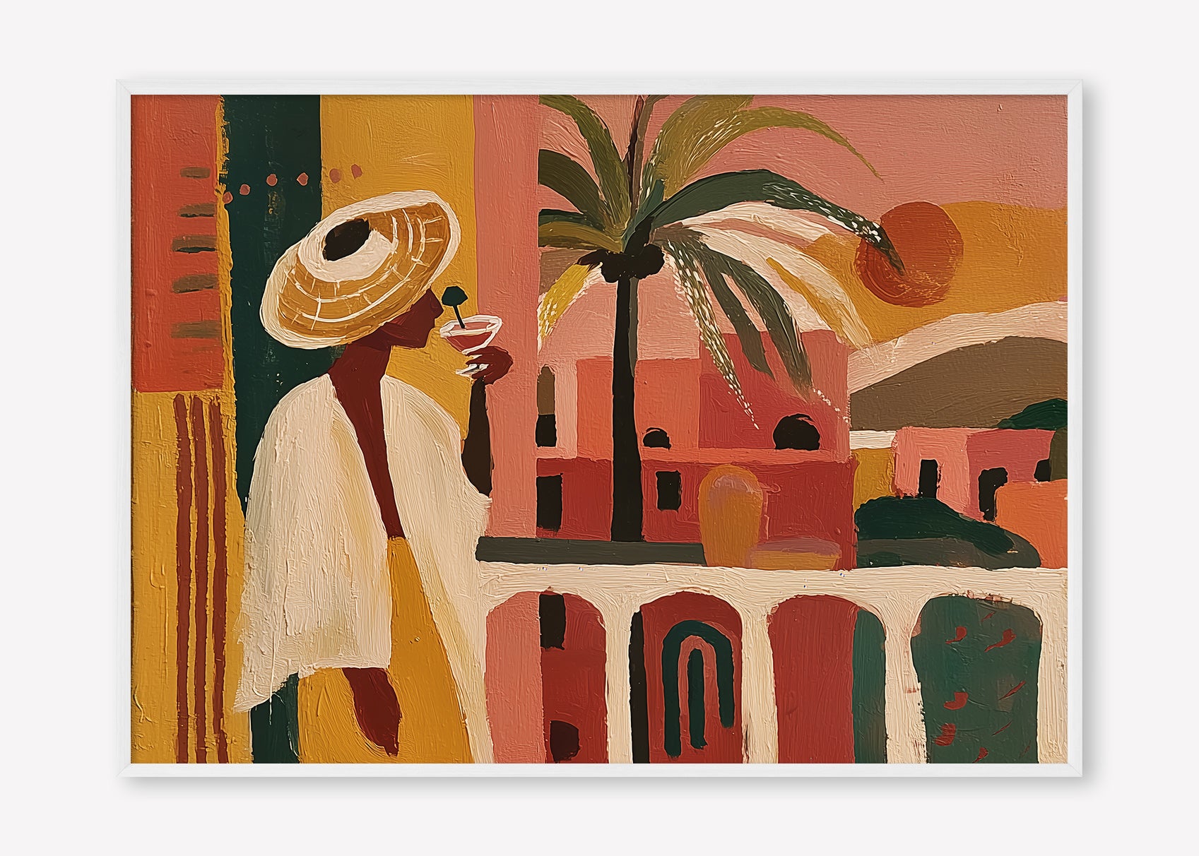 The Balcony (Landscape) art print -  by SubTropic Art