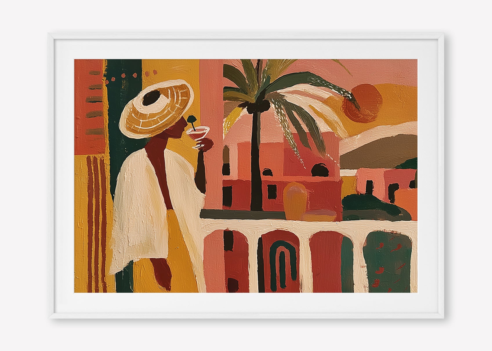 The Balcony (Landscape) art print -  by SubTropic Art