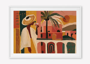 The Balcony (Landscape) art print -  by SubTropic Art
