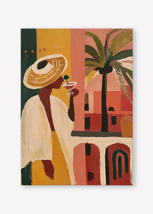 The Balcony (Portrait) art print -  by SubTropic Art