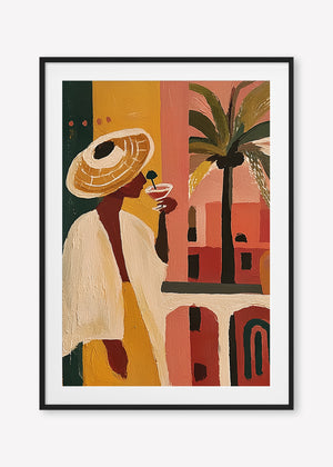 The Balcony (Portrait) art print -  by SubTropic Art