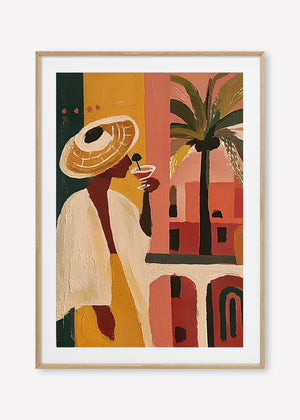 The Balcony (Portrait) art print -  by SubTropic Art