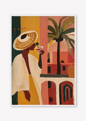 The Balcony (Portrait) art print -  by SubTropic Art
