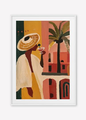 The Balcony (Portrait) art print -  by SubTropic Art