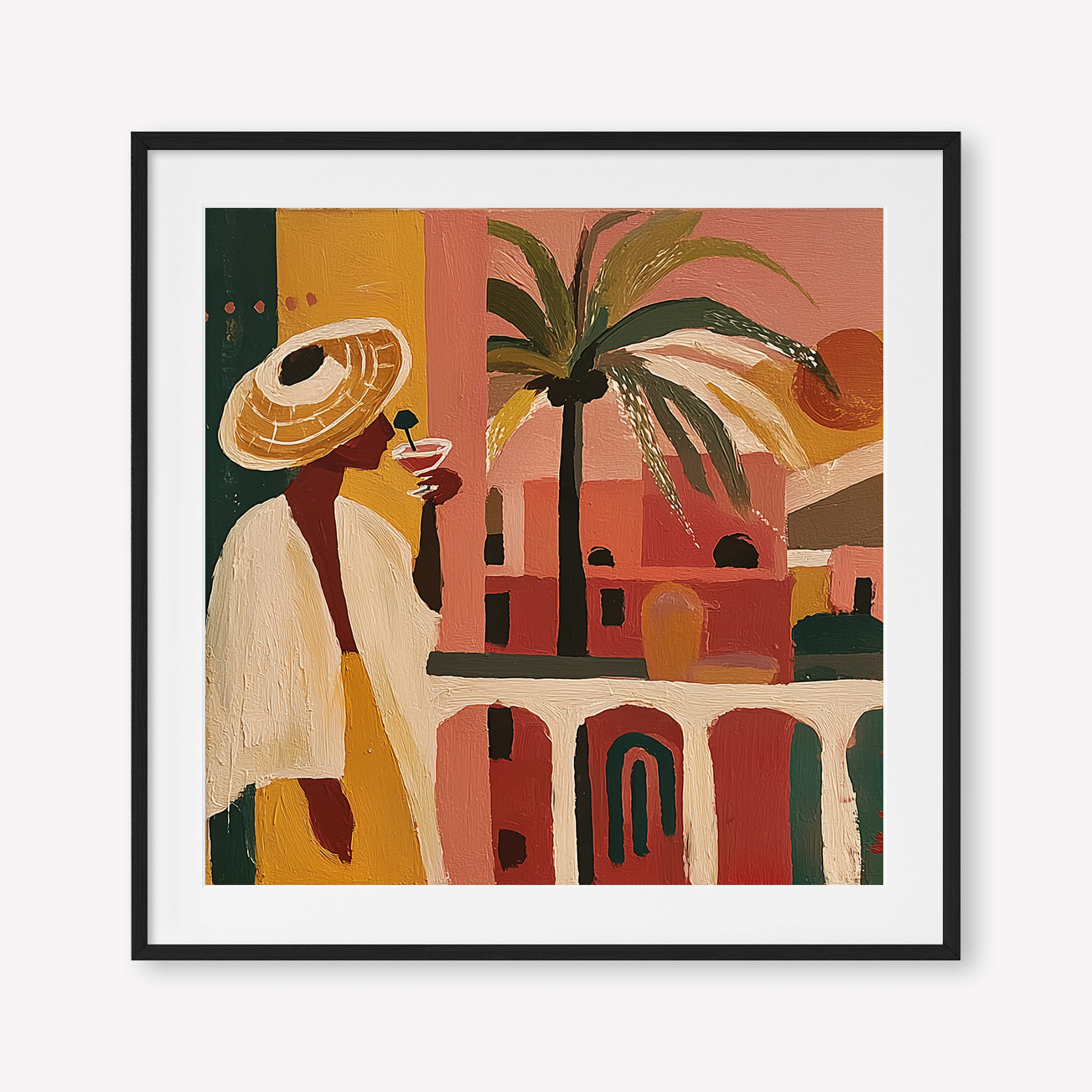 The Balcony (Square) art print -  by SubTropic Art