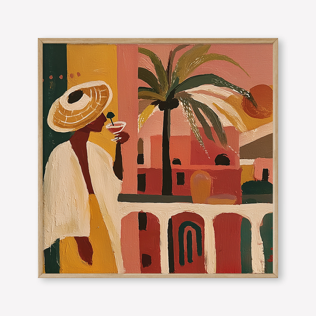 The Balcony (Square) art print -  by SubTropic Art