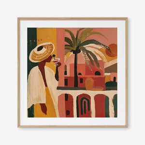 The Balcony (Square) art print -  by SubTropic Art