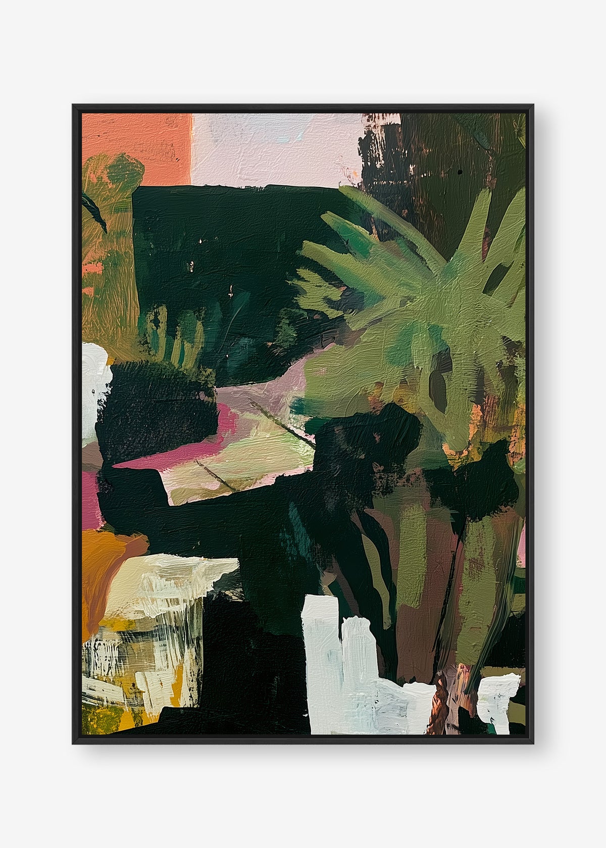 Tropical Daydream (Portrait) - Canvas Box Framed Black - SubTropic Art