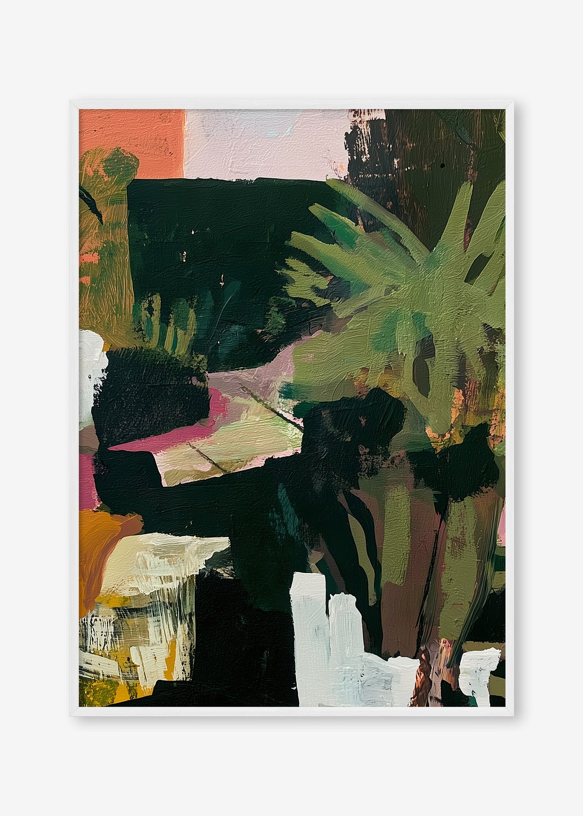 Tropical Daydream (Portrait) - Print Framed White - SubTropic Art