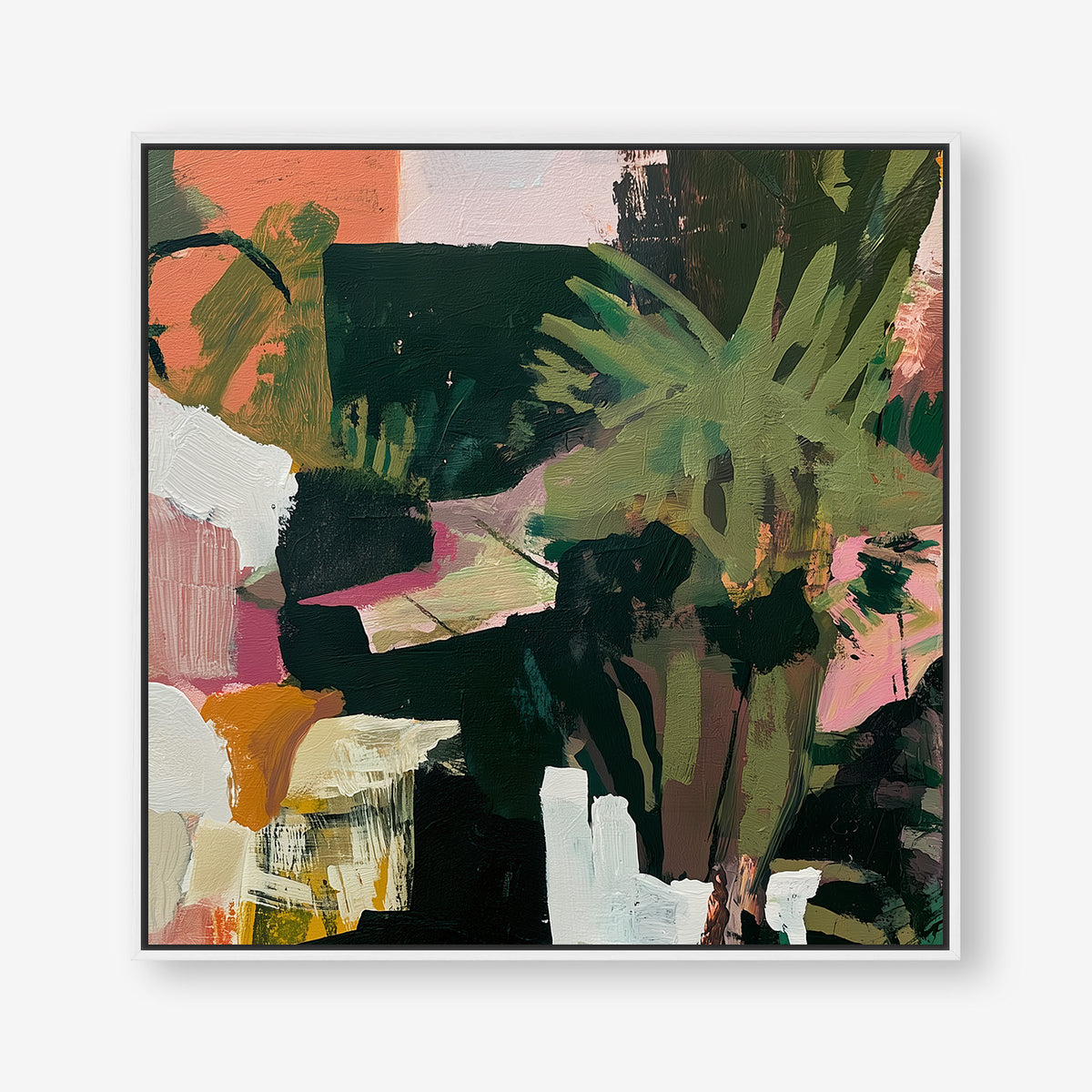 Tropical Daydream (Square) - Canvas Box Framed White - SubTropic Art